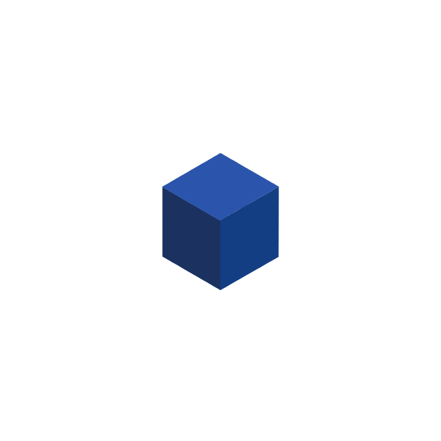 cube build from cubes animation